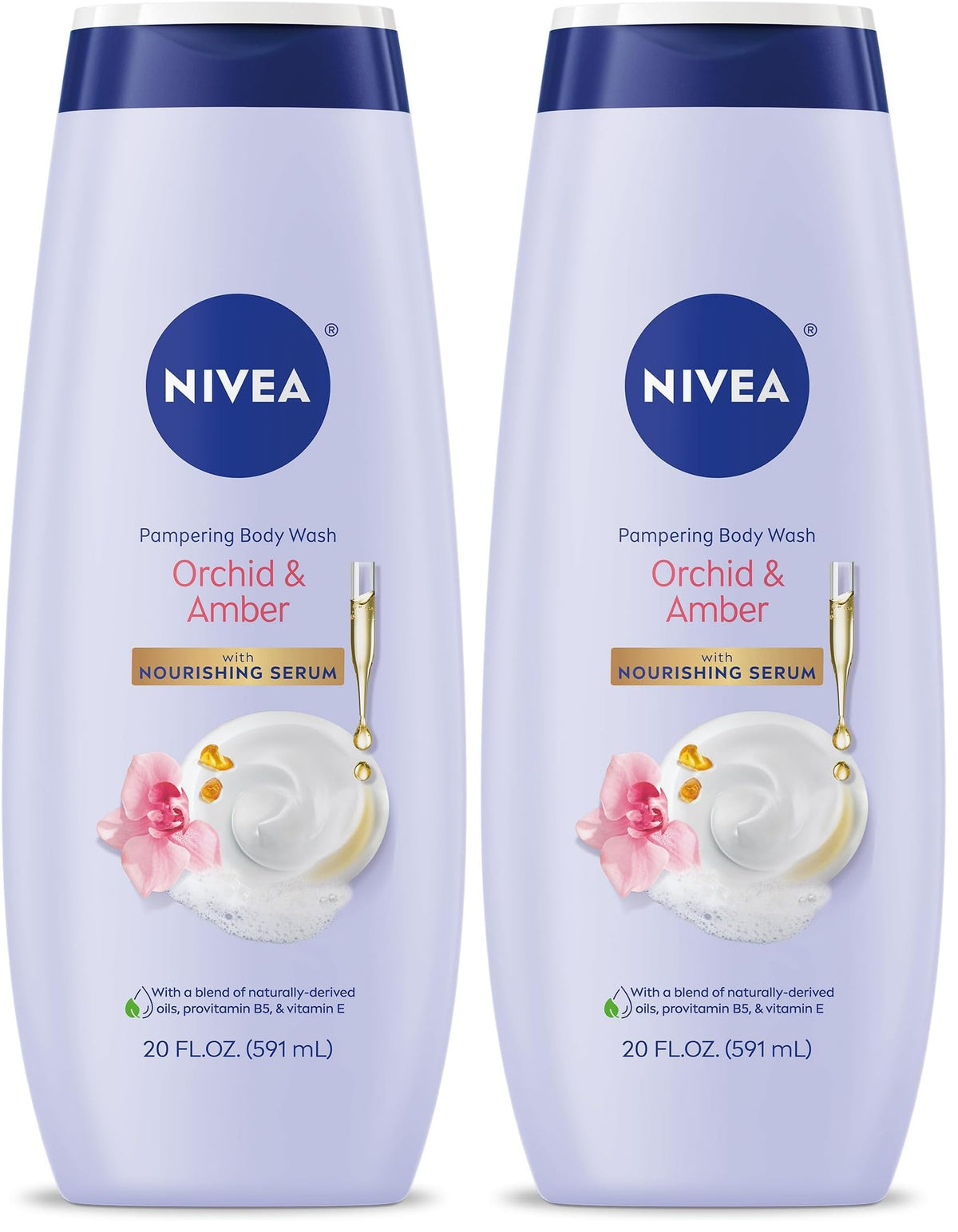 NIVEA Pampering Coconut and Almond Milk Body Wash, 20 FL OZ