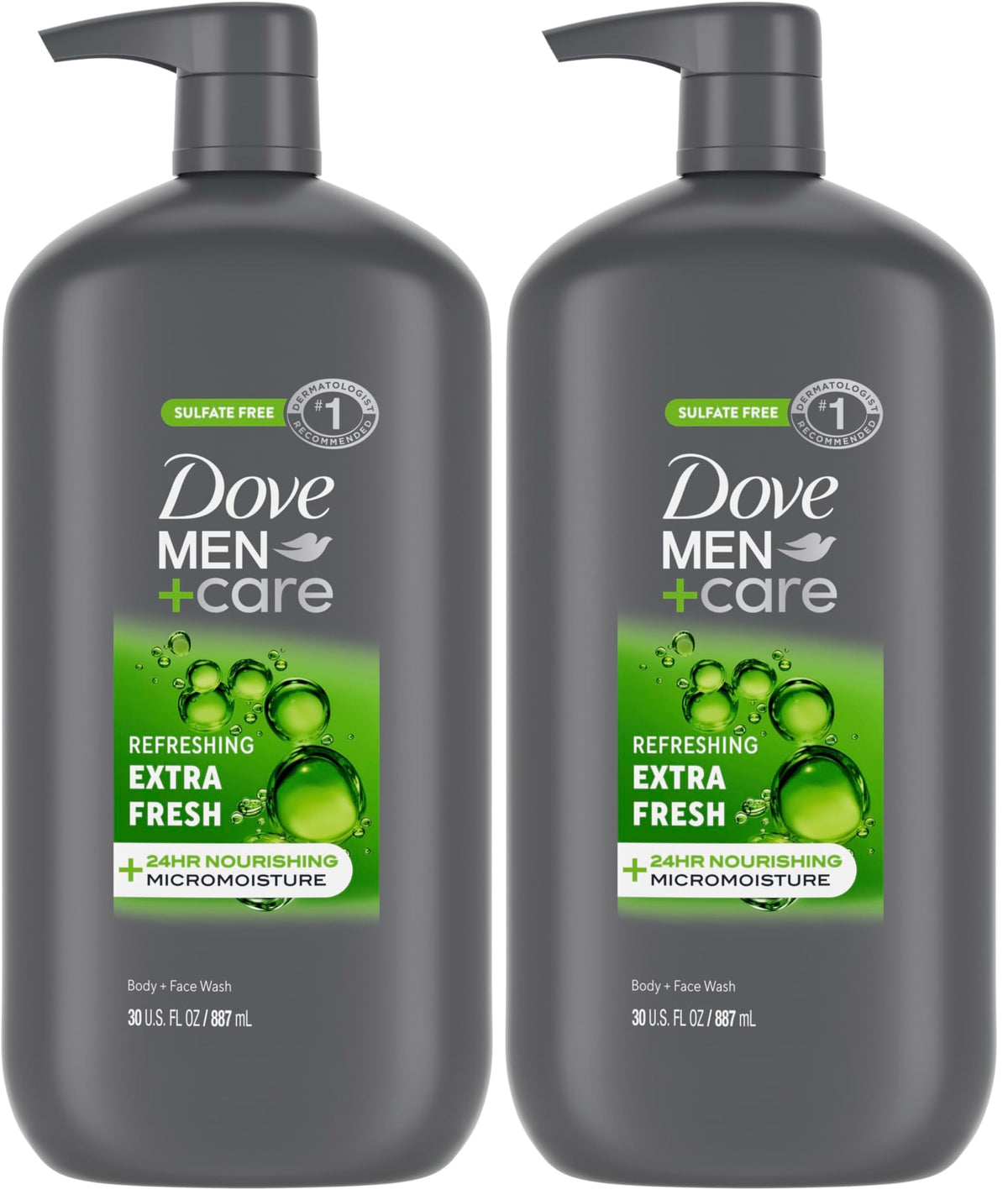 DOVE MEN + CARE Body & Face Wash Refreshing Extra Fresh Men's Body 30 oz