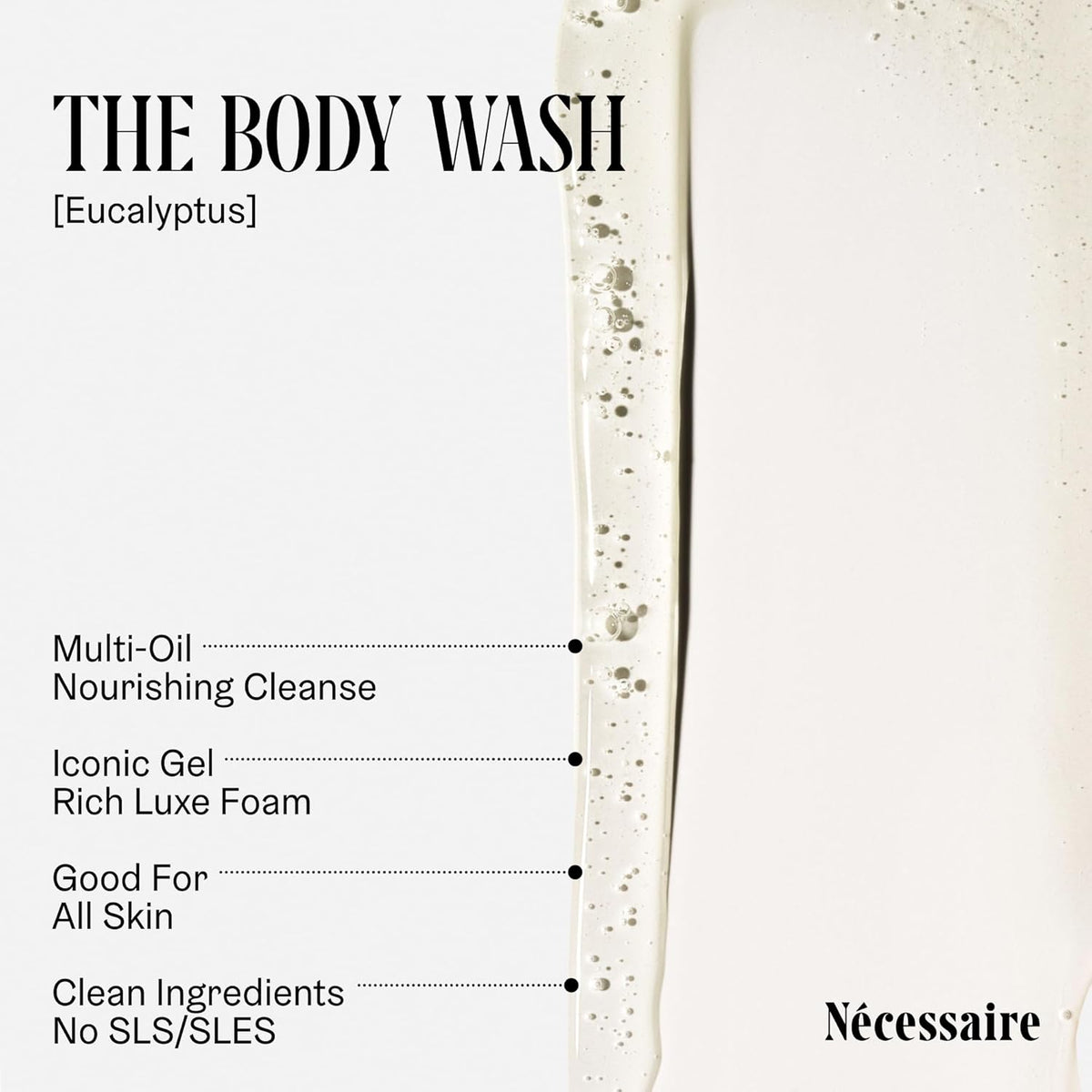 The Body Wash Eucalyptus. Multi-Oil Niacinamide Shower Gel Sensitive Skin