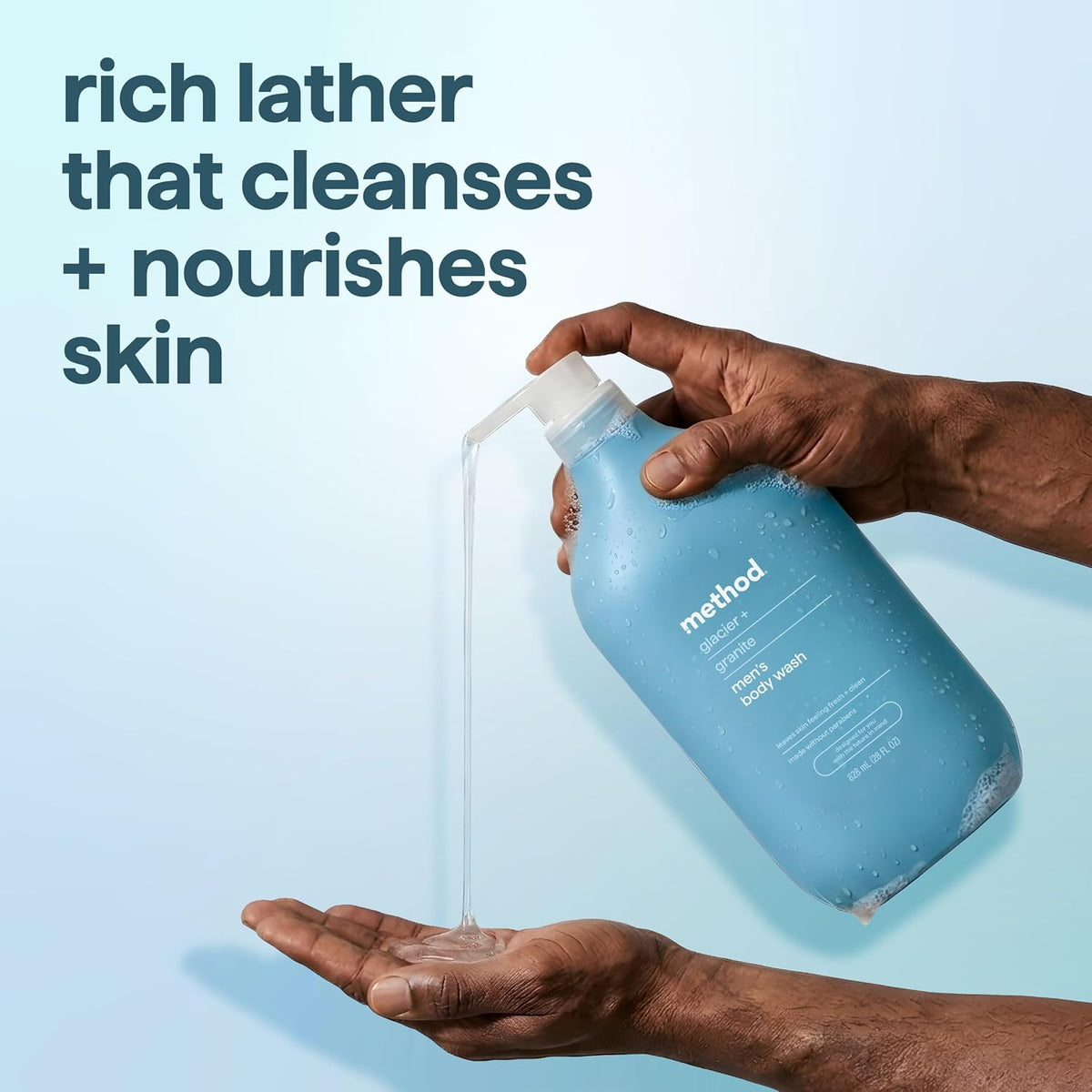 method Men’s Body Wash, Glacier + Granite, 28 fl oz