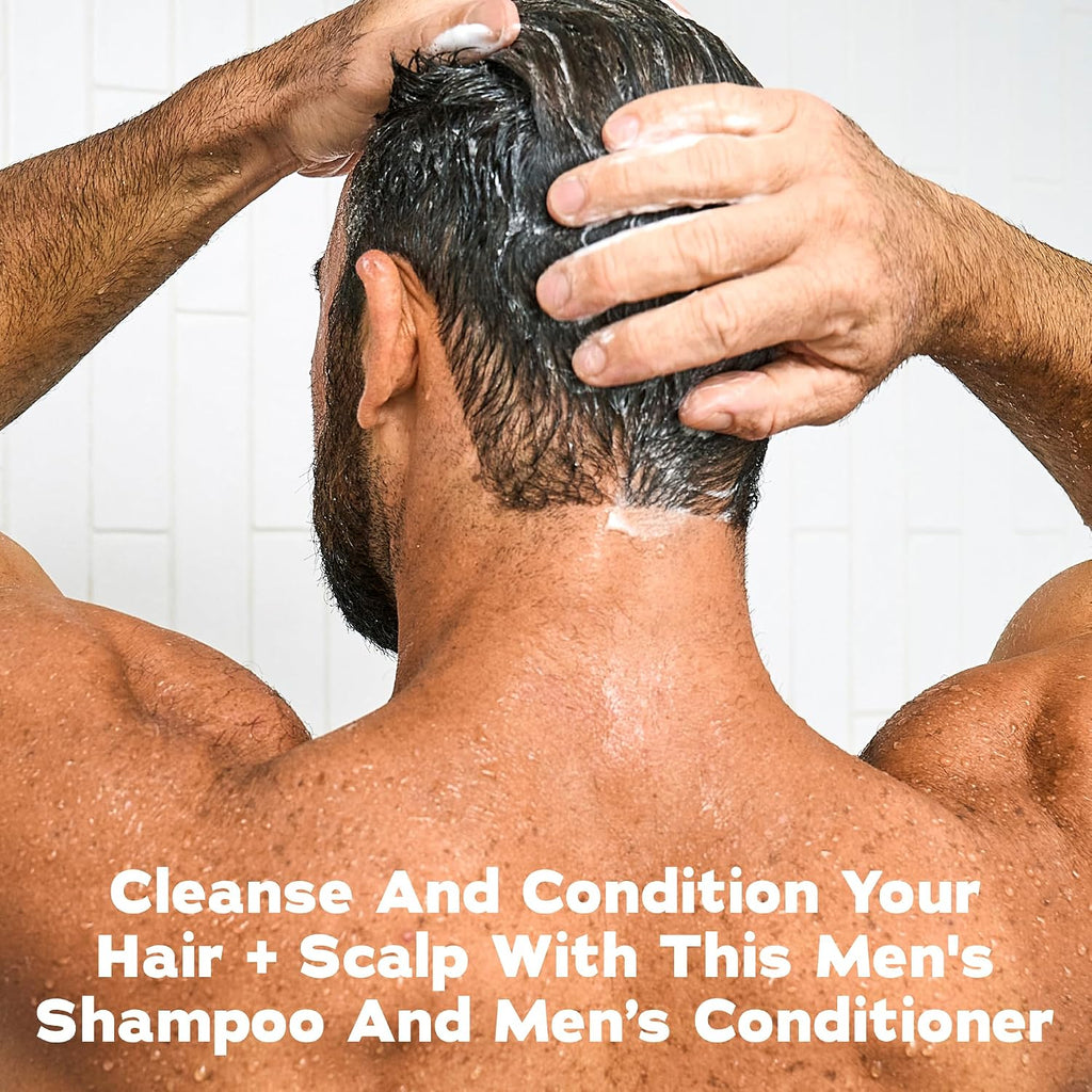 Dr. Squatch Men's Natural Shampoo and Conditioner Set – Sulfate & Paraben Free Natural Shampoo and Conditioner for Men – Scalp Nourishing Formula – Fresh Falls (11 fl oz, 2-Pack)