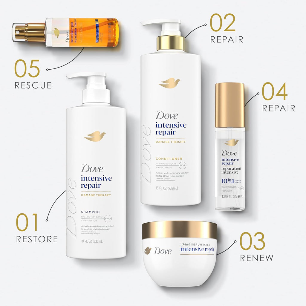 Dove Shampoo Intensive Repair for Damaged Hair with Bio-Protein, 28 Fl Oz