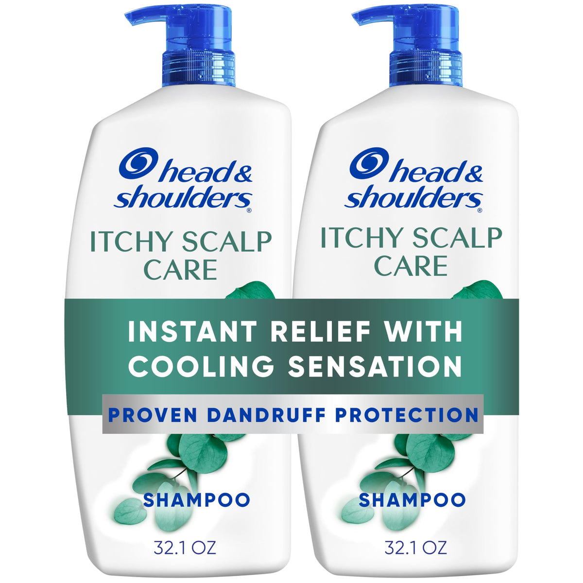 Head & Shoulders Classic Clean Anti-Dandruff Shampoo Twin Pack, 32.1 fl oz Each, 72-Hour Dandruff Protection, Safe for Everyday Use on All Hair Types
