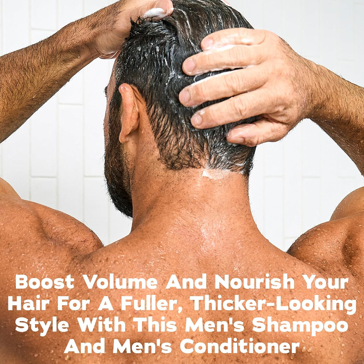 Dr. Squatch Full + Thick Men's Shampoo and Conditioner Set - For Fuller, Thicker-Looking Hair - Natural Shampoo and Conditioner for Men - Fresh Falls (11 fl oz, 2-Pack)