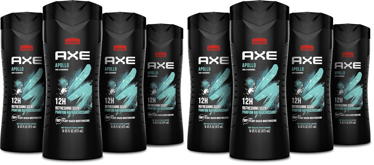 AXE Sage & Cedarwood Body Wash Apollo 4 Count 16 fl oz