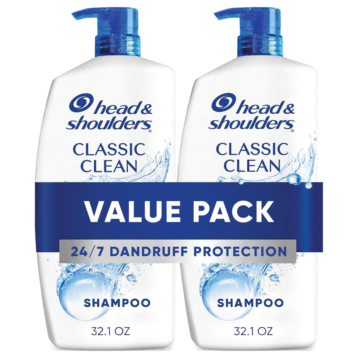 Head & Shoulders Dry Scalp Care Anti-Dandruff Shampoo Twin Pack, 72-Hour Protection, Almond Oil, 32.1 fl oz Each