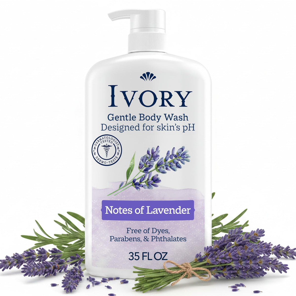 Ivory Body Wash Designed for the Whole Family, Honey Scent, 35 oz