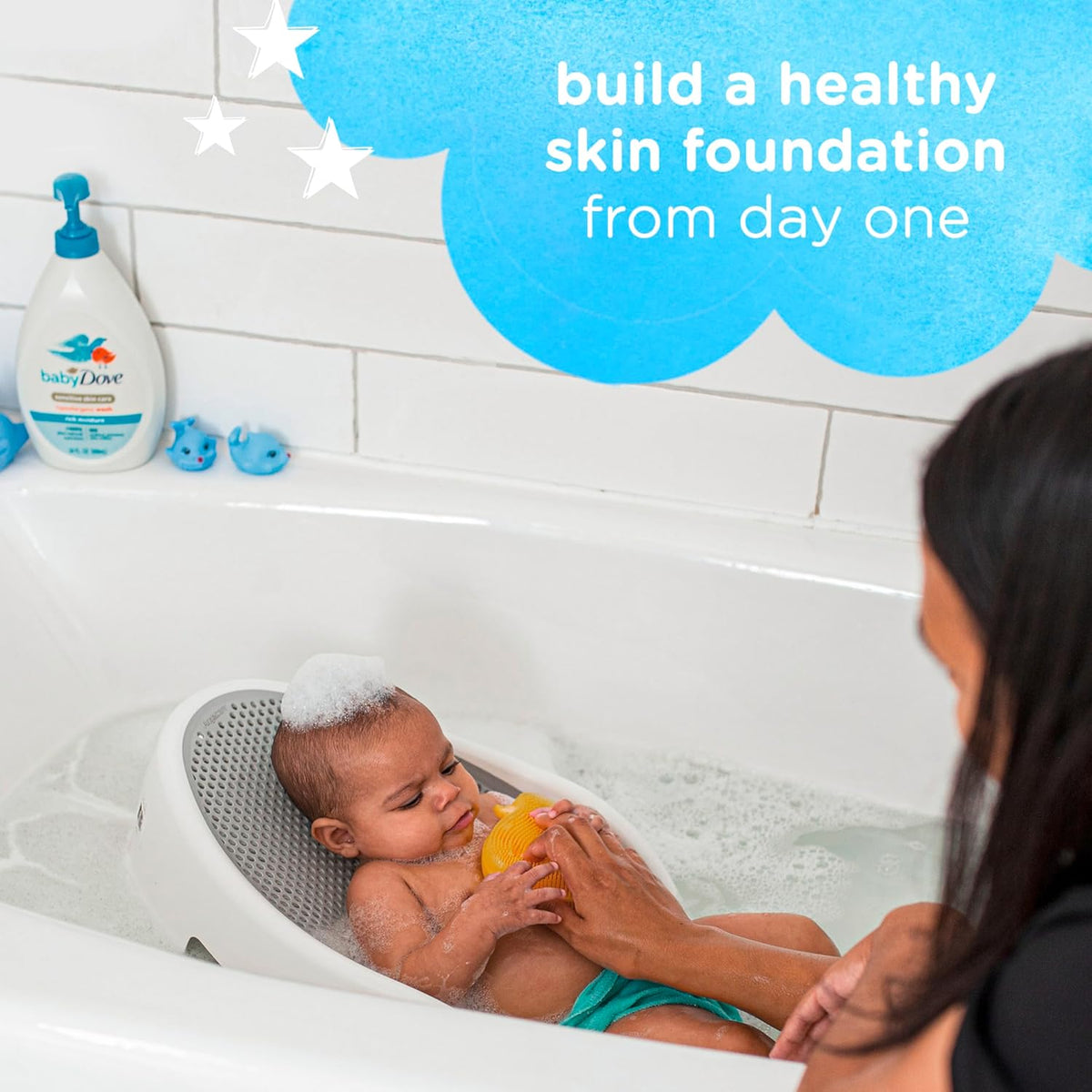 Baby Dove Sensitive Skin Hydrating Body Wash, Tear-Free & 34oz