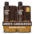 Every Man Jack Hydrating Body Wash for Men, Cedar Red Sage, 2pk