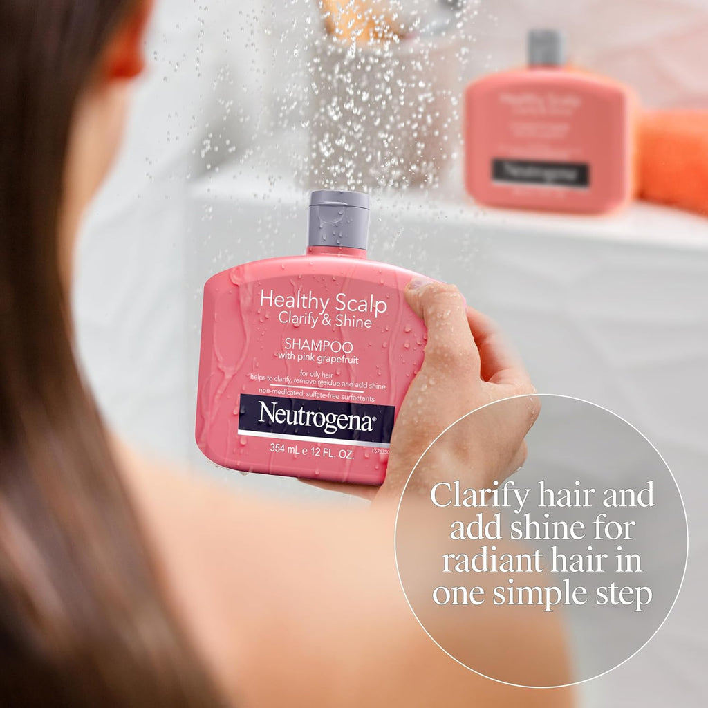 Neutrogena Healthy Scalp Clarify & Shine Shampoo, Pink Grapefruit 12 fl oz