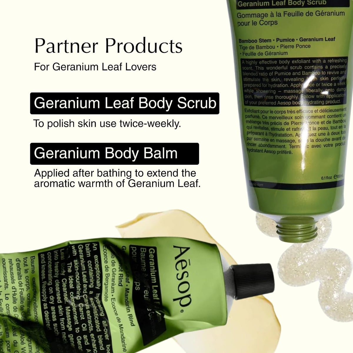 Aesop Geranium Leaf Body Cleanser | Gentle Shower Gel with Geranium, Mandarin and Bergamot Essential Oil Blend to Refresh & Balance Skin | 500 mL / 16.9 oz