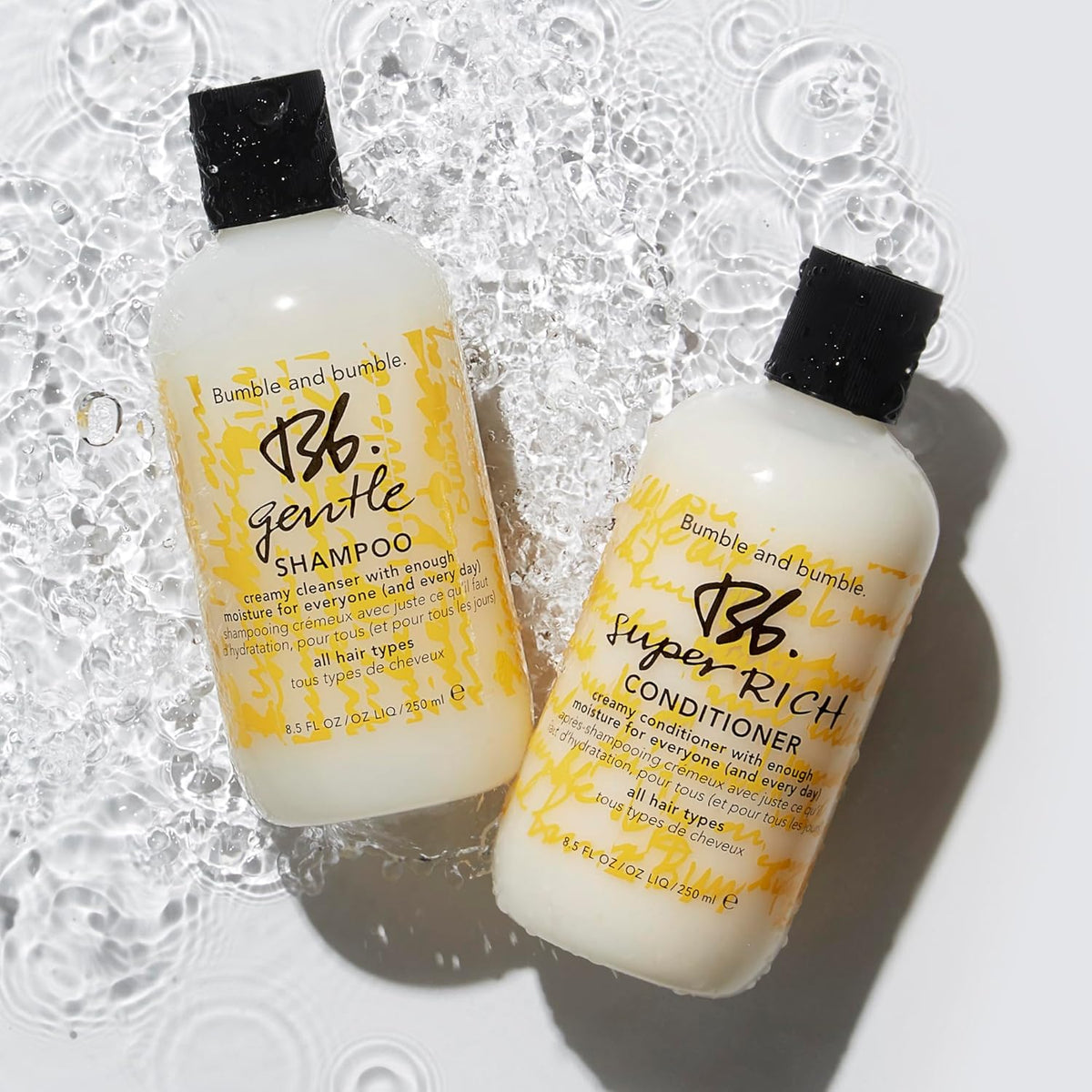 Bumble and bumble. Gentle Hydrating Shampoo For Every Day | Adds Moisture + Shine | For Normal to Dry Curly, Wavy, Straight Hair Types | With Glycerin + Avocado Oil