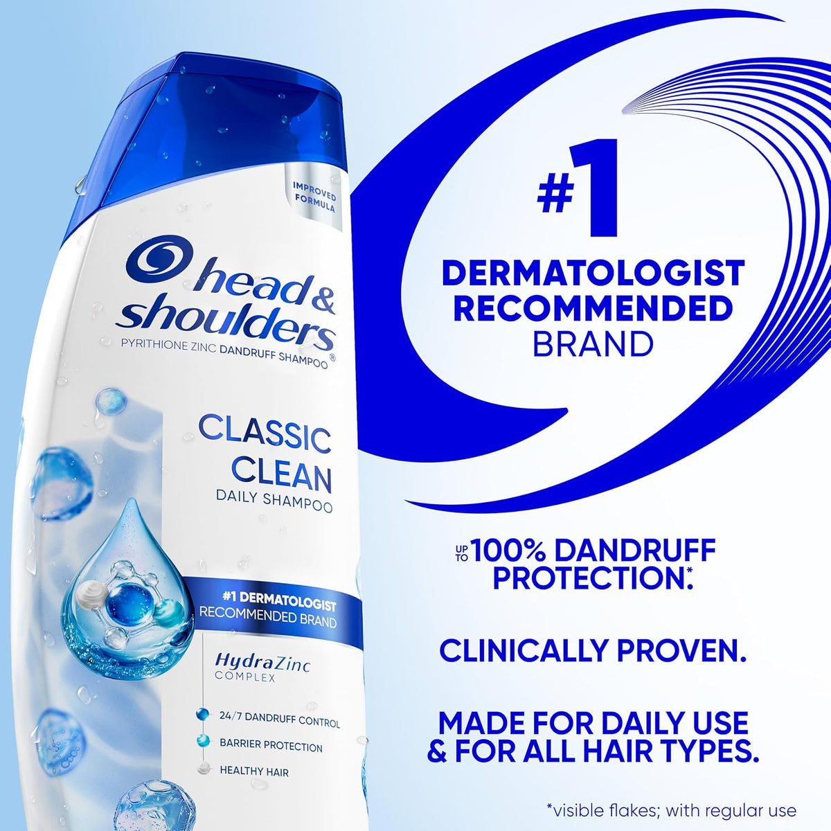 Head & Shoulders Tea Tree Oil 2-in-1 Anti-Dandruff Shampoo and Conditioner, 72-Hour Protection, 1% Pyrithione Zinc, 28.2 fl oz