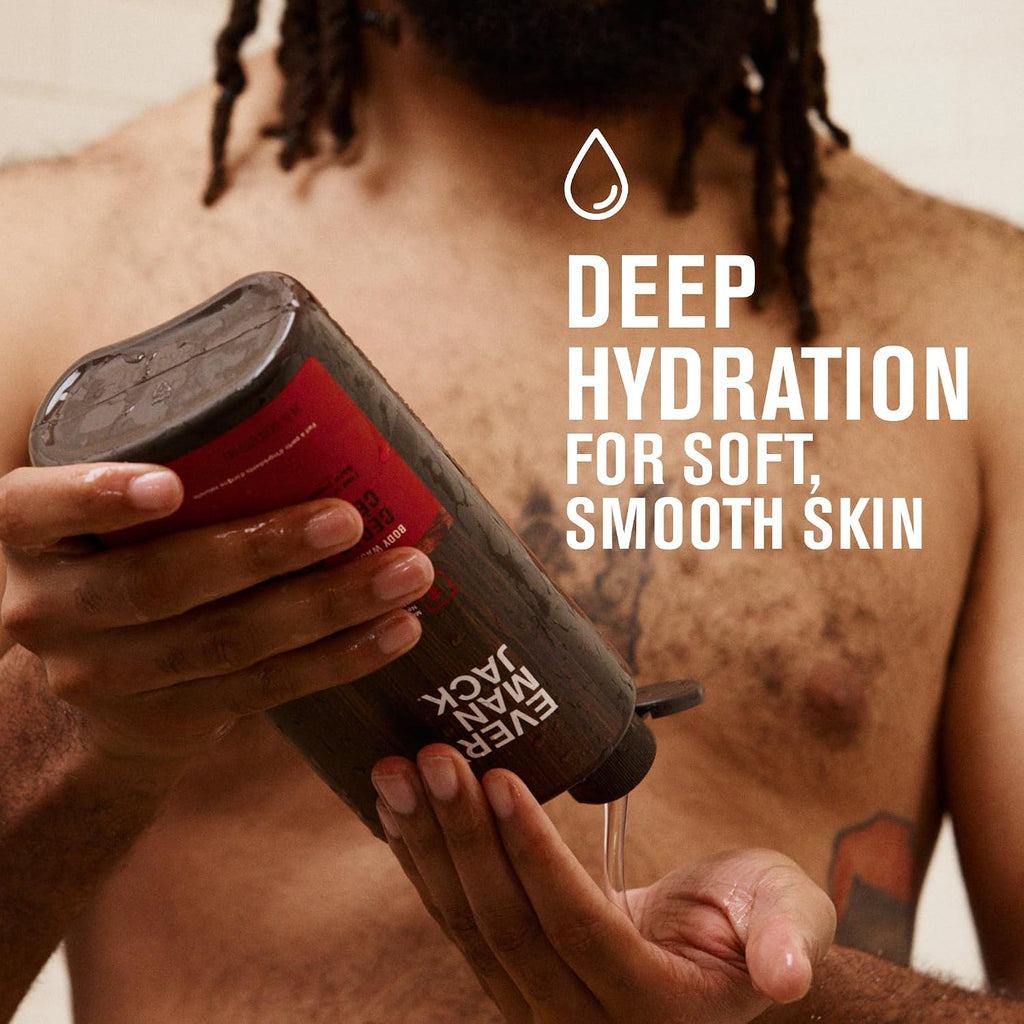 Every Man Jack Hydrating Body Wash for Men, Cedar Red Sage, 2pk