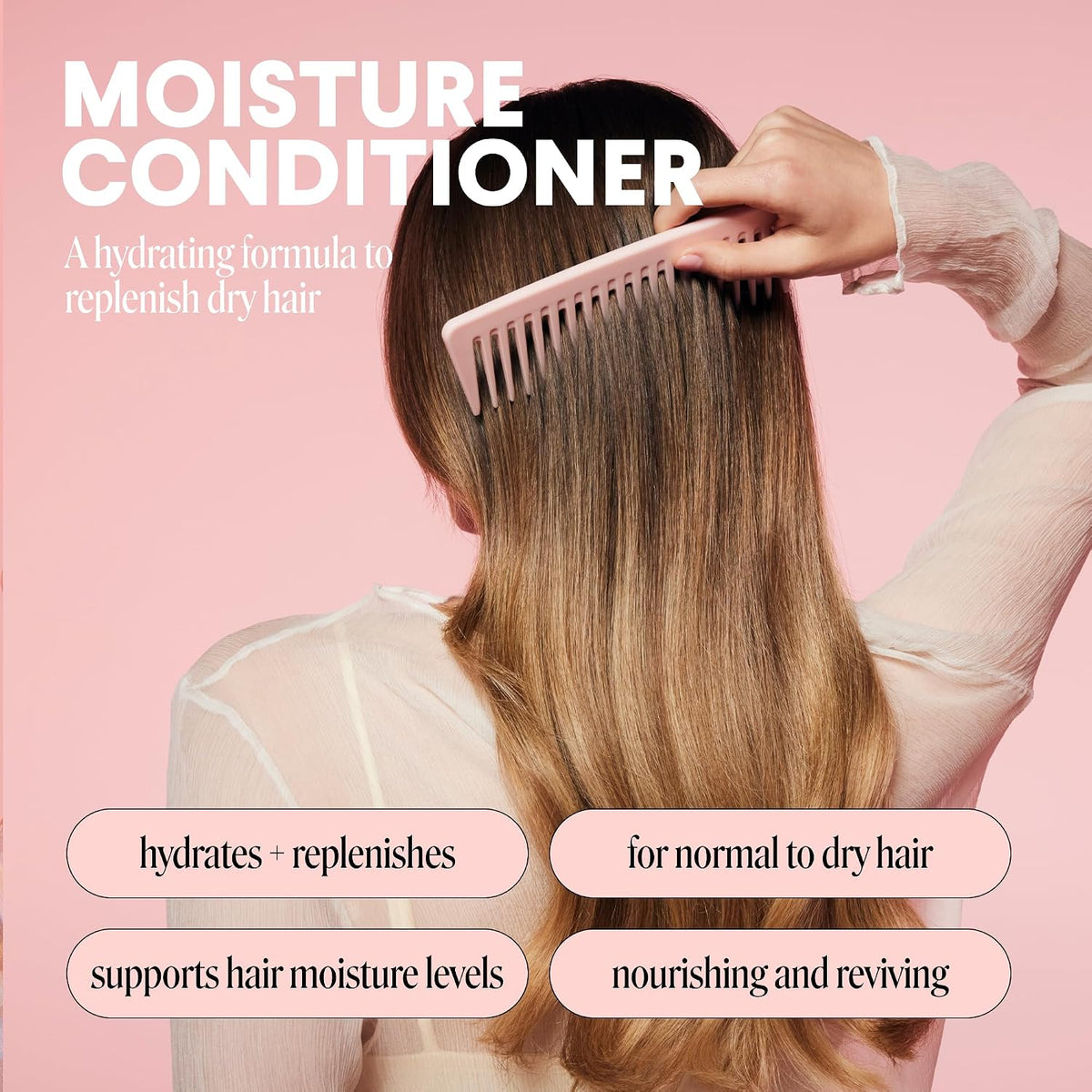 MONDAY Haircare MOISTURE Conditioner with Hyaluronic Acid, Coconut Oil & Shea Butter for Dry & Dull Hair 798 mL