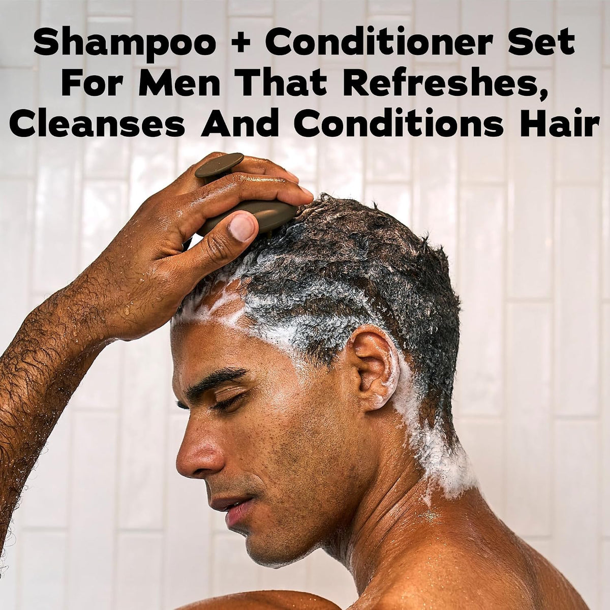 Dr. Squatch Men's Natural Shampoo and Conditioner Set – Sulfate & Paraben Free Natural Shampoo and Conditioner for Men – Scalp Nourishing Formula – Fresh Falls (11 fl oz, 2-Pack)