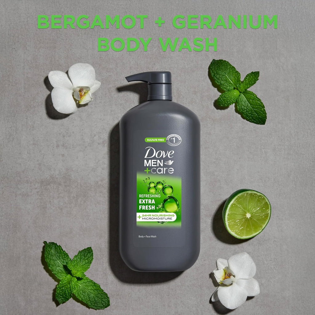 DOVE MEN + CARE Body & Face Wash Refreshing Extra Fresh Men's Body 30 oz